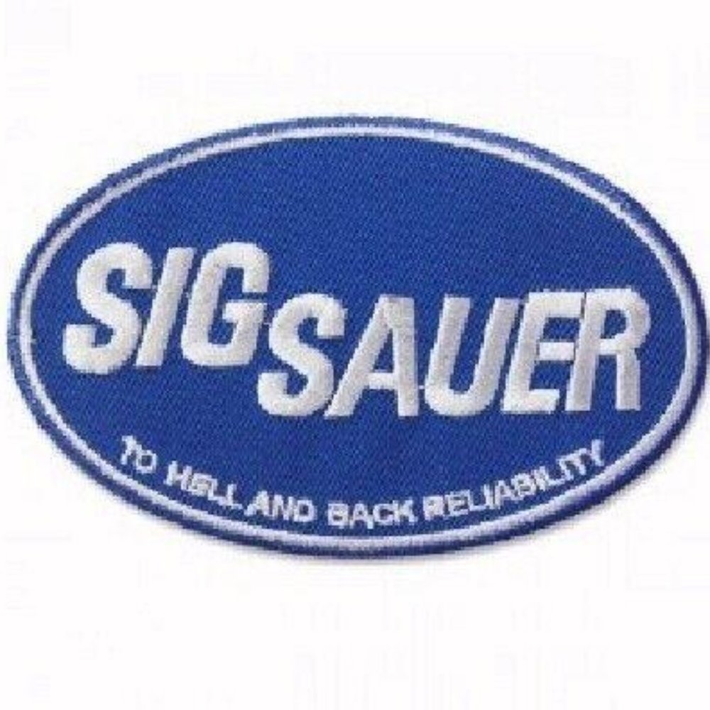 Sig Sauer Blue Embroidered Iron-On Sew-On Patch - NEW